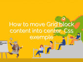 How to move flex block content into center. Css exemple