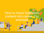 How to move flex block content into center. Css exemple open