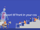 Import ttf front in your CSS