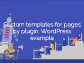 Custom templates for pages by plugin. WordPress example open