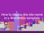 How to display the site name in a WordPress template open