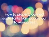 How preconnect Google fonts from Google CDN to WordPress sit... open