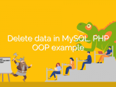 Delete data in MySQL. PHP OOP example