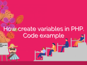 How create variables in PHP. Code example open