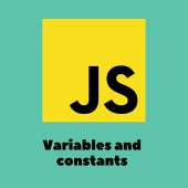 Variables and constants in JS. Code example open