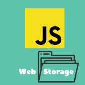 Web Storage. Saving, getting, deleting data. JS code example... open