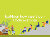 IcoMoon how insert icon. Code example