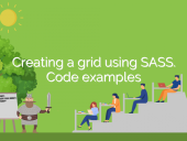 Creating a grid using SASS. Code examples open